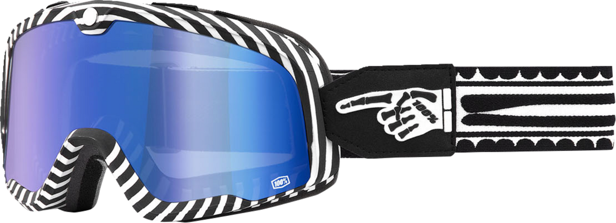 Barstow Goggle - Death Spray - Blue Mirror Lens