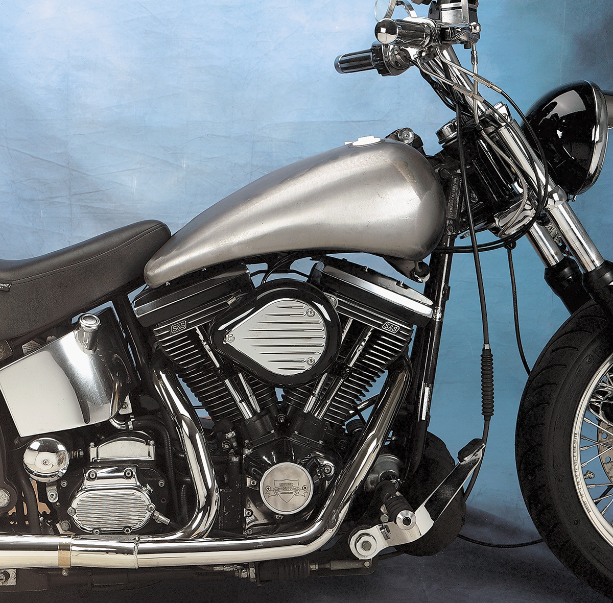 2" Extended Two-Piece Flat-Side Gas Tank Set