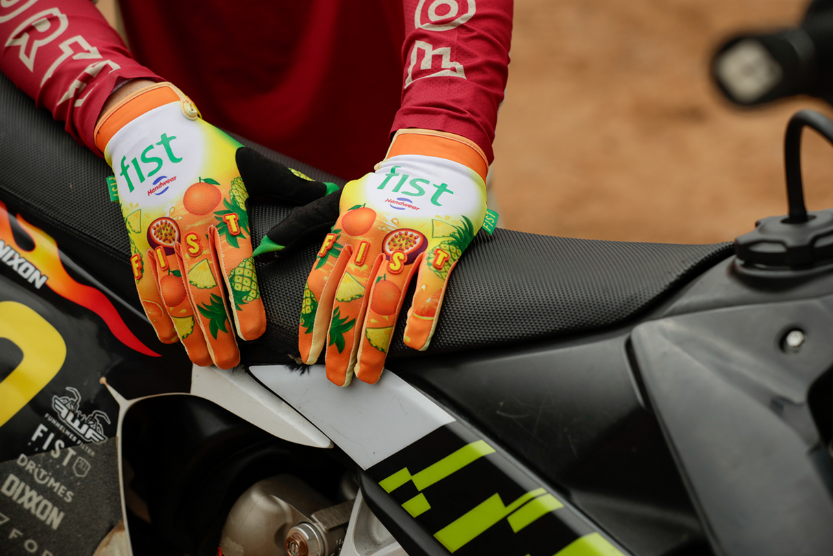 Strapped Fruit Punch Gloves