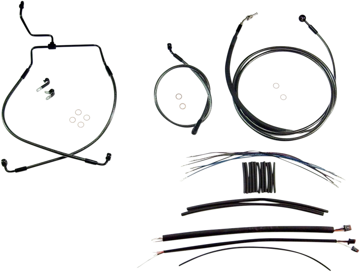 Black Pearl™ Designer Handlebar Installation Kit - 12"-14" - '17-'19 FLH