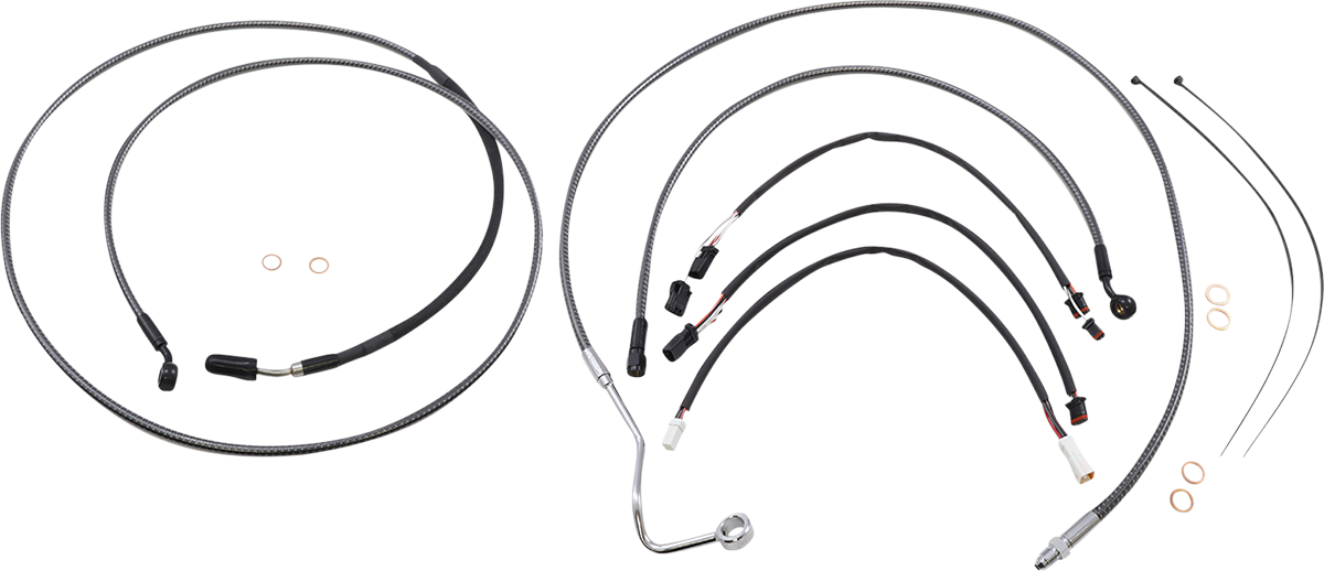 KARBONFIBR Designer Handlebar Installation Kit - 12"-14" - '17-'20 FLH