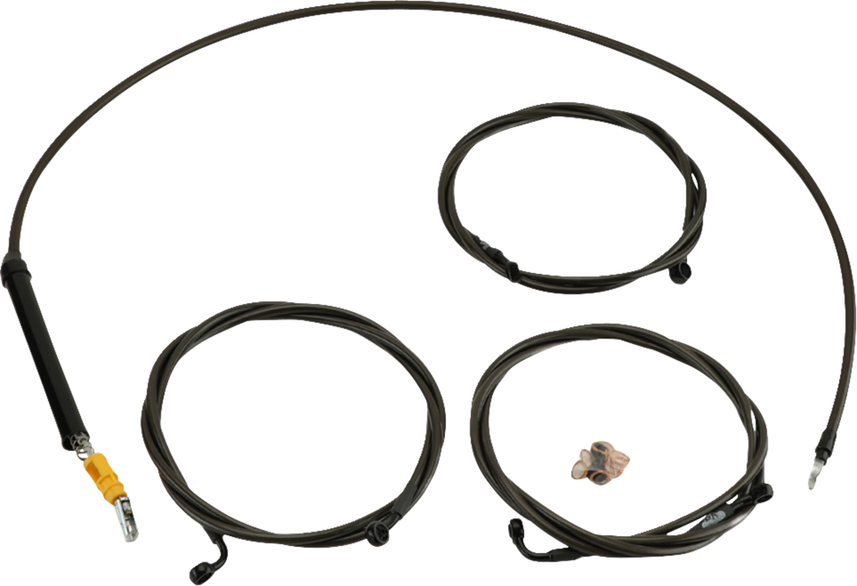 Standard Midnight Braided Handlebar Cable/Brake Line Kit — Ape Hanger