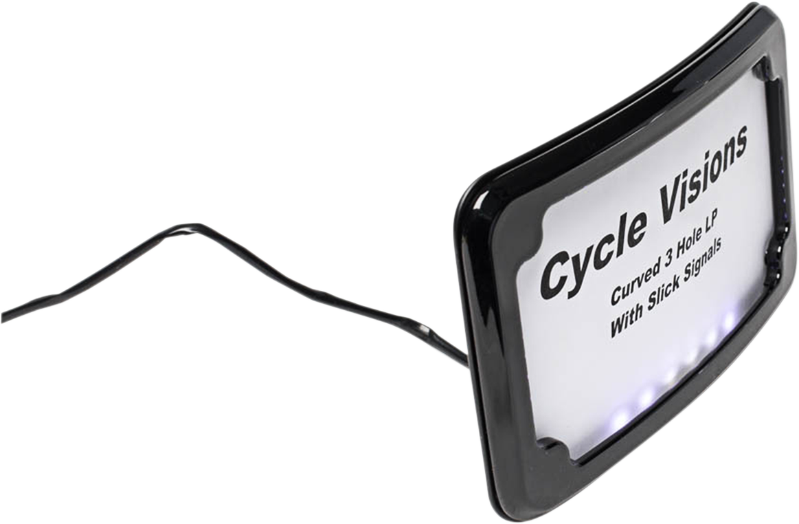 3-Hole Mounted LED Lighted License Plate Frame