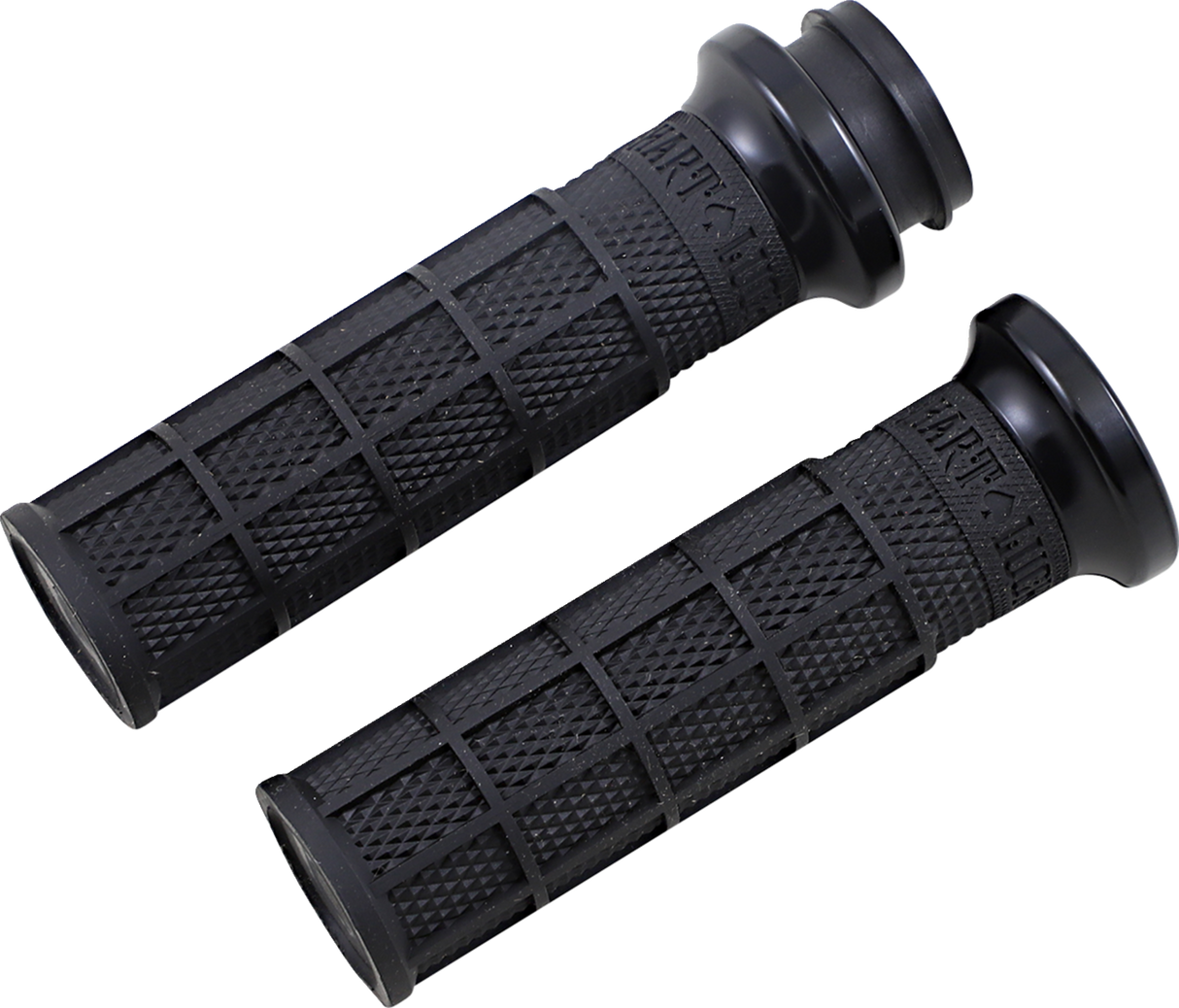 Hart-Luck Signature V-Twin Lock-On™ Grips - Cable - Black/Black
