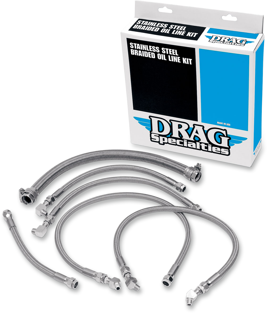 Stainless Steel Braided Oil Line Kit