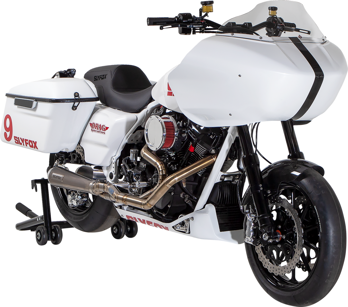 Hart-Luck Signature V-Twin Lock-On™ Grips - TBW - Black/Black