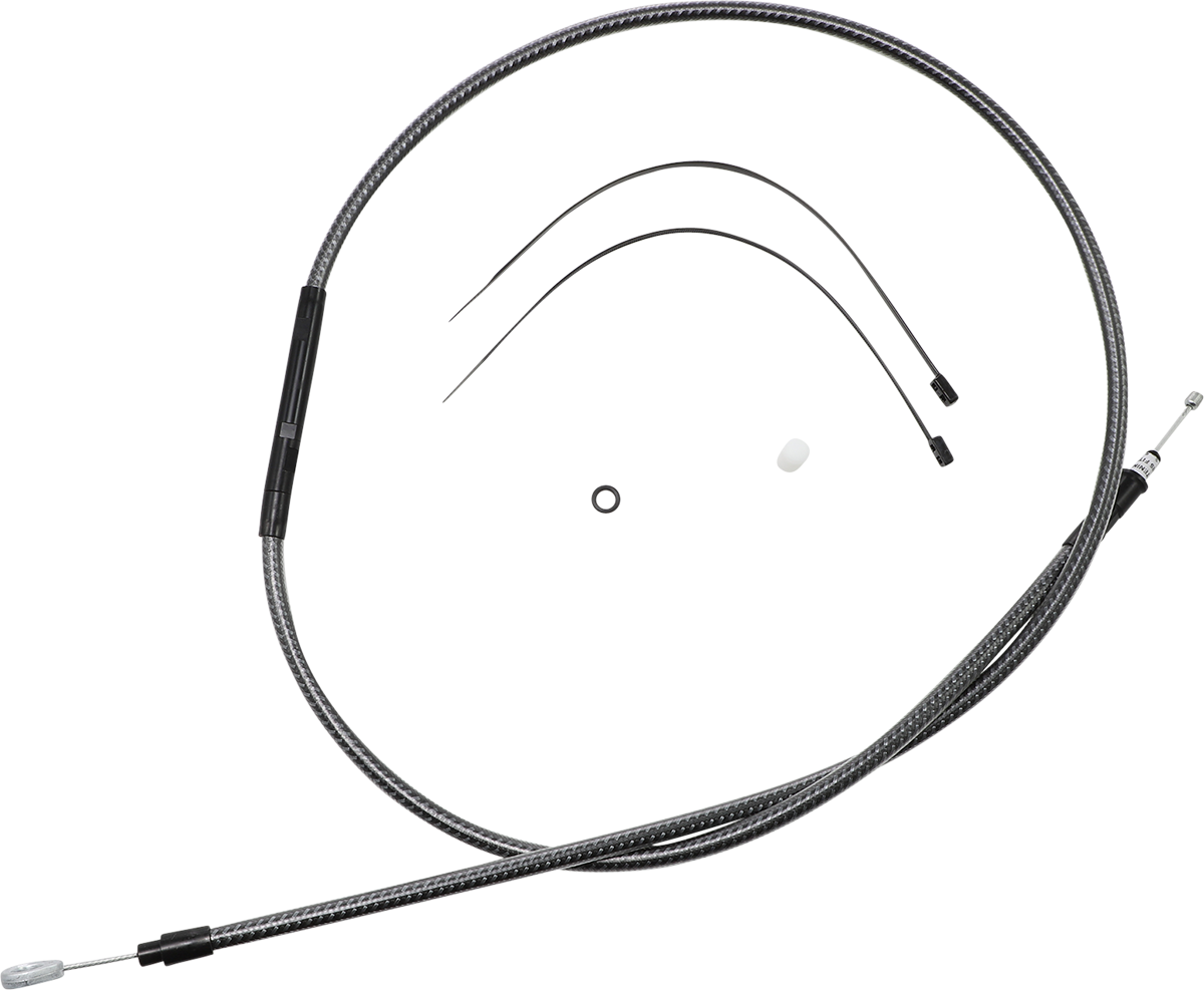 High-Efficiency Polished KARBONFIBR Clutch Cable - 63"