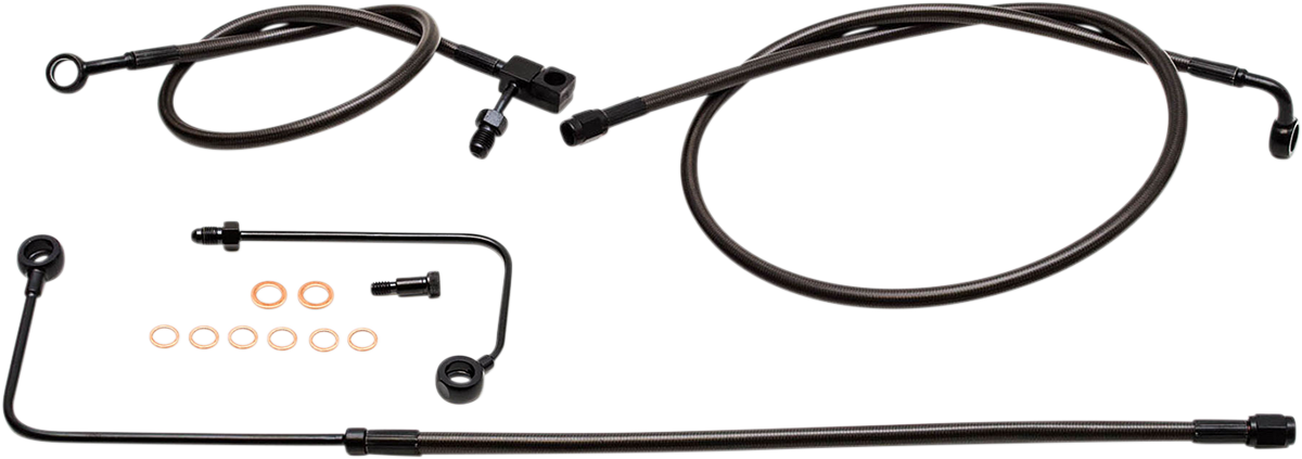 Midnight Braided Brake Line Kit