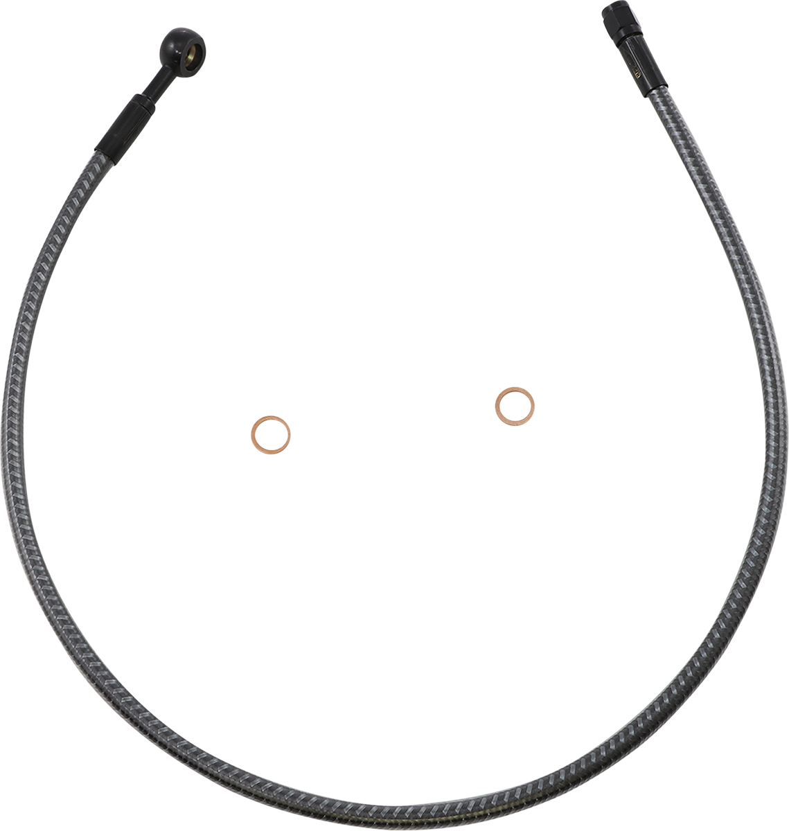 Brake Line - Front - 10 mm - 180° - 28" - KARBONFIBR