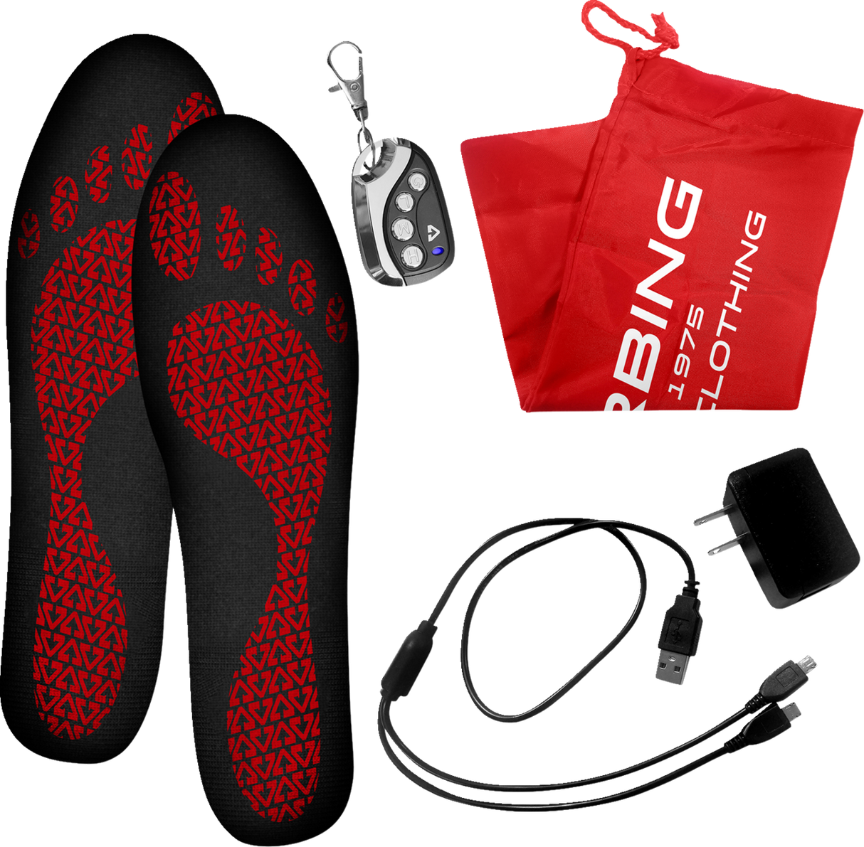 3V Rechargeable Heated Insoles with Remote