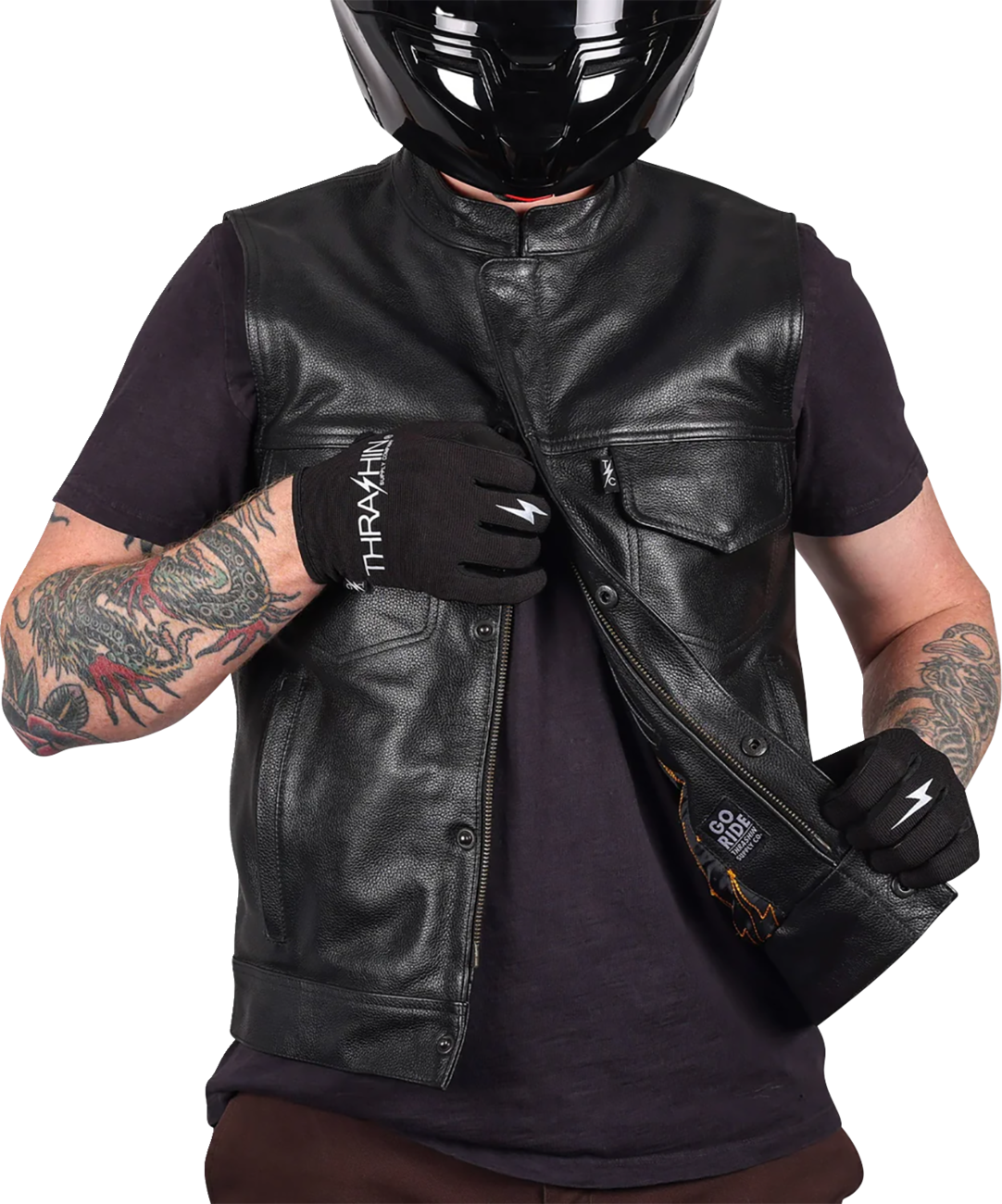 Mulholland Leather Riding Vest