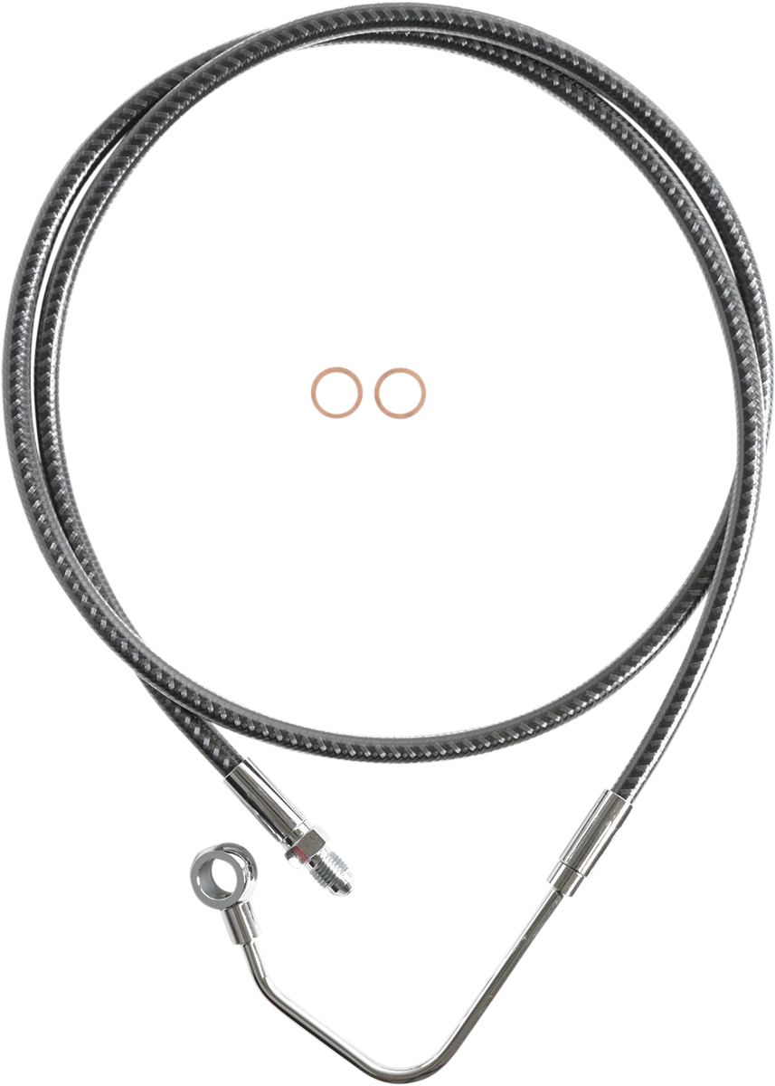 Brake Line - Carbon Fiber - Mid - ABS - FLHT