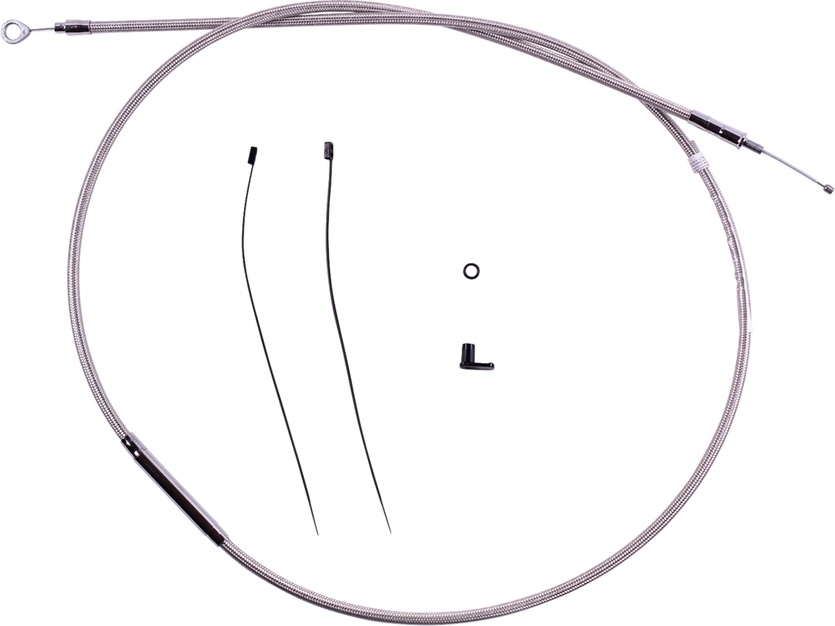 Redesigned Polished Stainless Clutch Cable - 71-3/4"