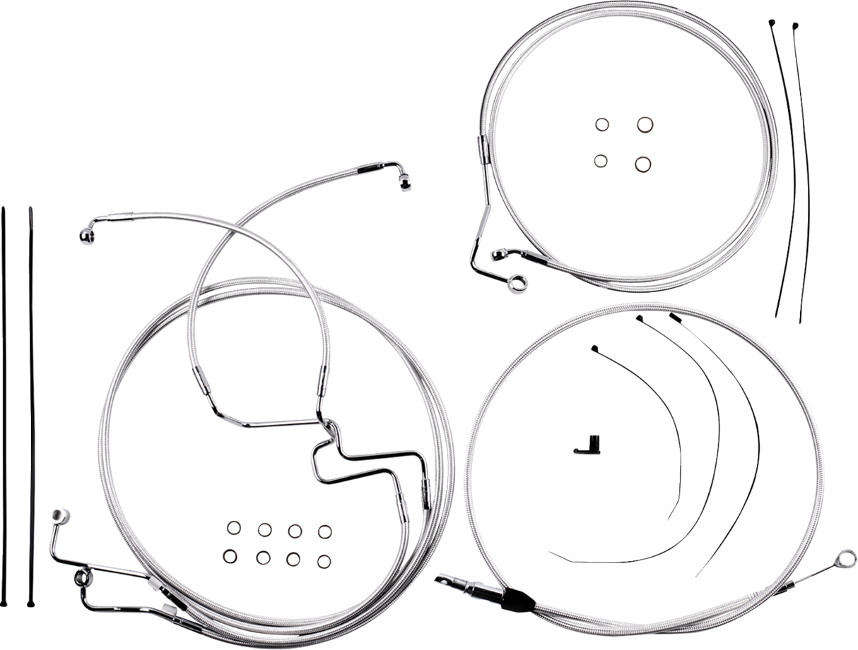 Sterling Chromite II® Designer Handlebar Installation Kit - 6" - '21-'22 FLHR