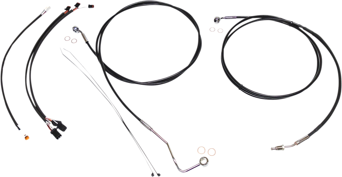 XR Handlebar Installation Kit - 12"-14" Ape Hangers - '17-'20 FLH - Black/Chrome