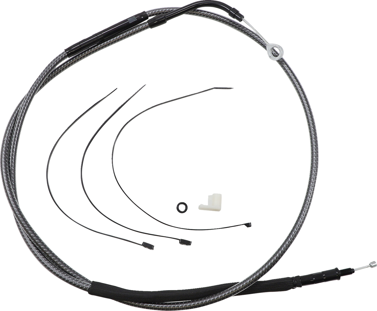 High-Efficiency Polished KARBONFIBR Clutch Cable - 71-3/4"