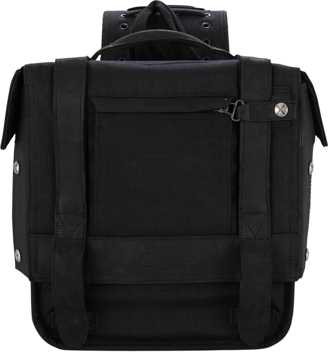 Throw-over Saddlebag — Cordura/Leather