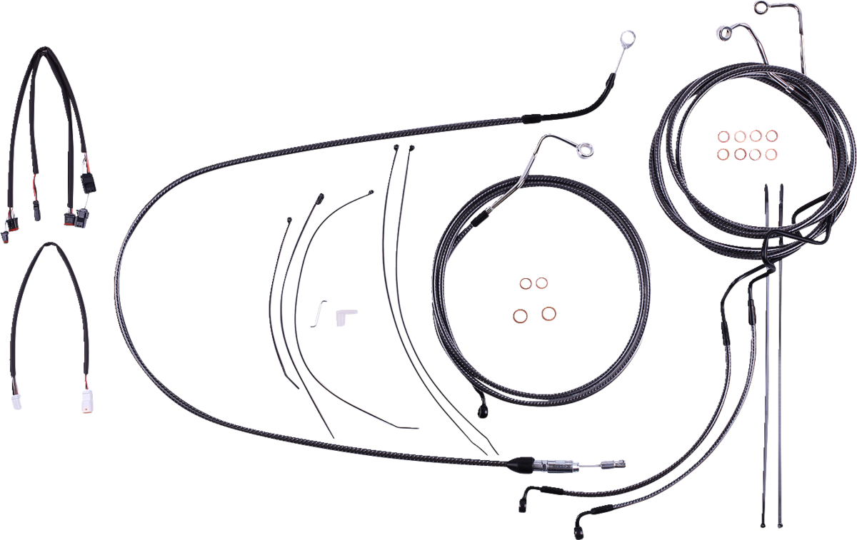 KARBONFIBR Designer Handlebar Installation Kit - 15"-17" - '21-'23 FLH