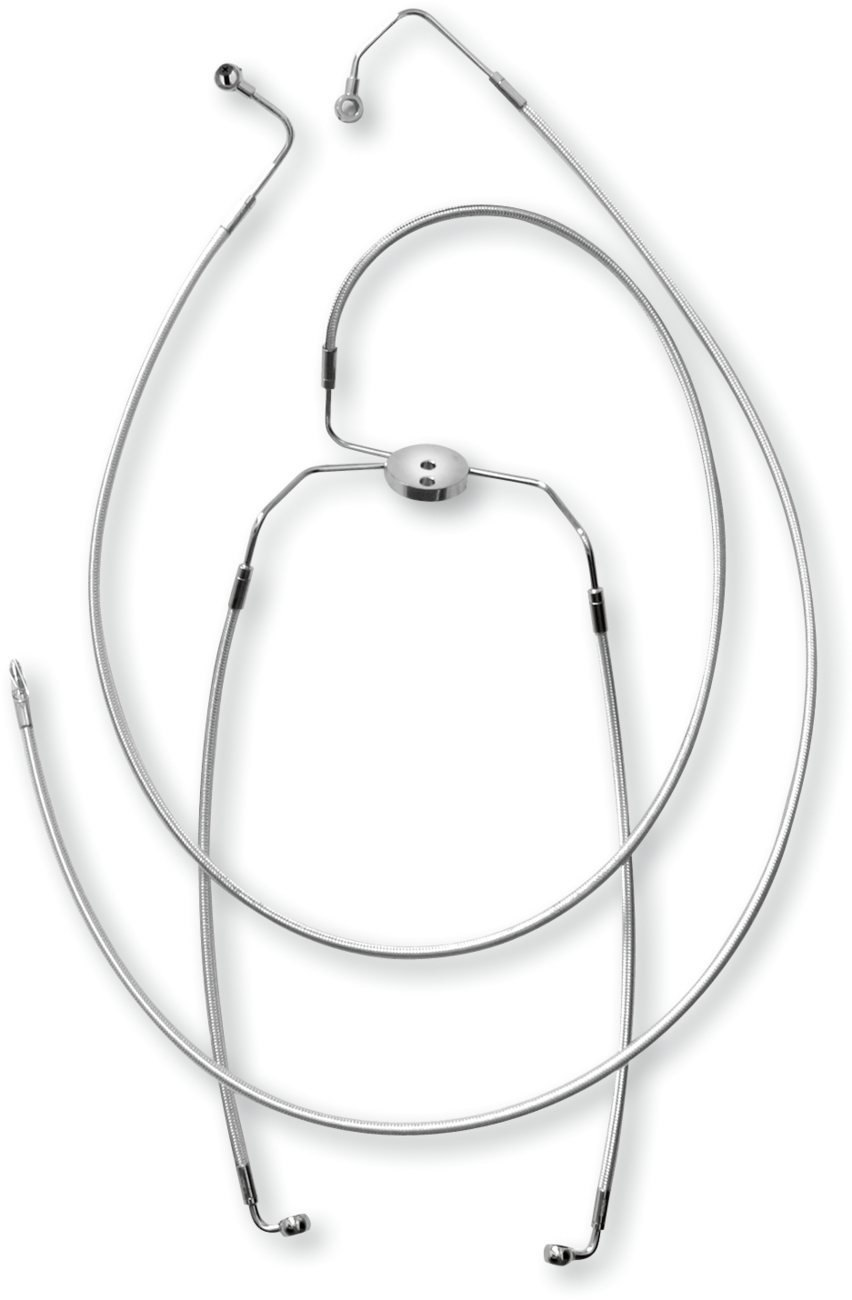 Brake Line - 10 mm-35° - 27" - Black Pearl