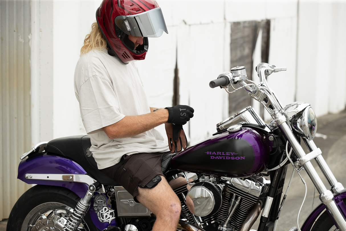 Moto Hybrid Leather Road Gloves
