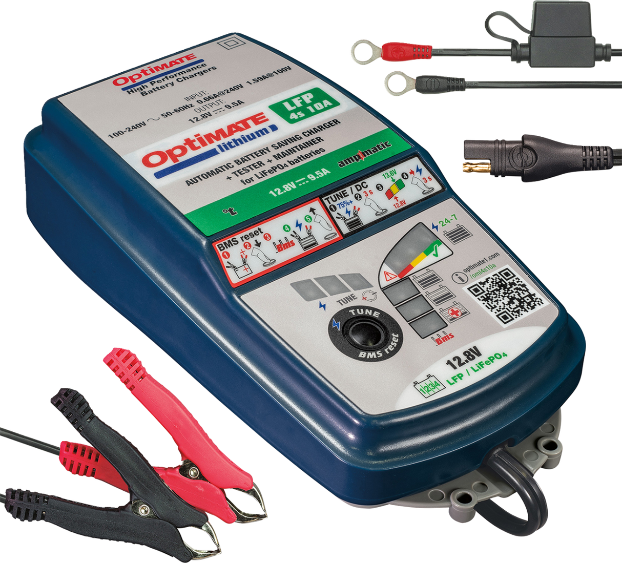 OptiMate™ Lithium LFP 4S Battery Charger and Maintainer