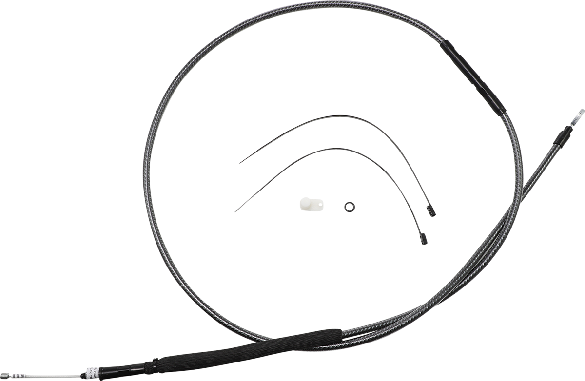 High-Efficiency Polished KARBONFIBR Clutch Cable - 74-11/16"