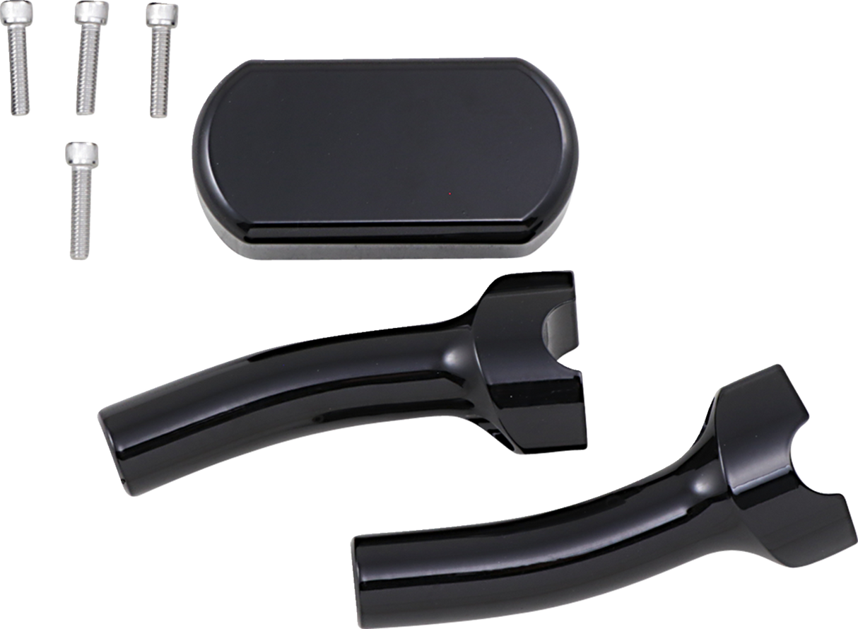 Solid Handlebar Riser & Top Clamp Kit