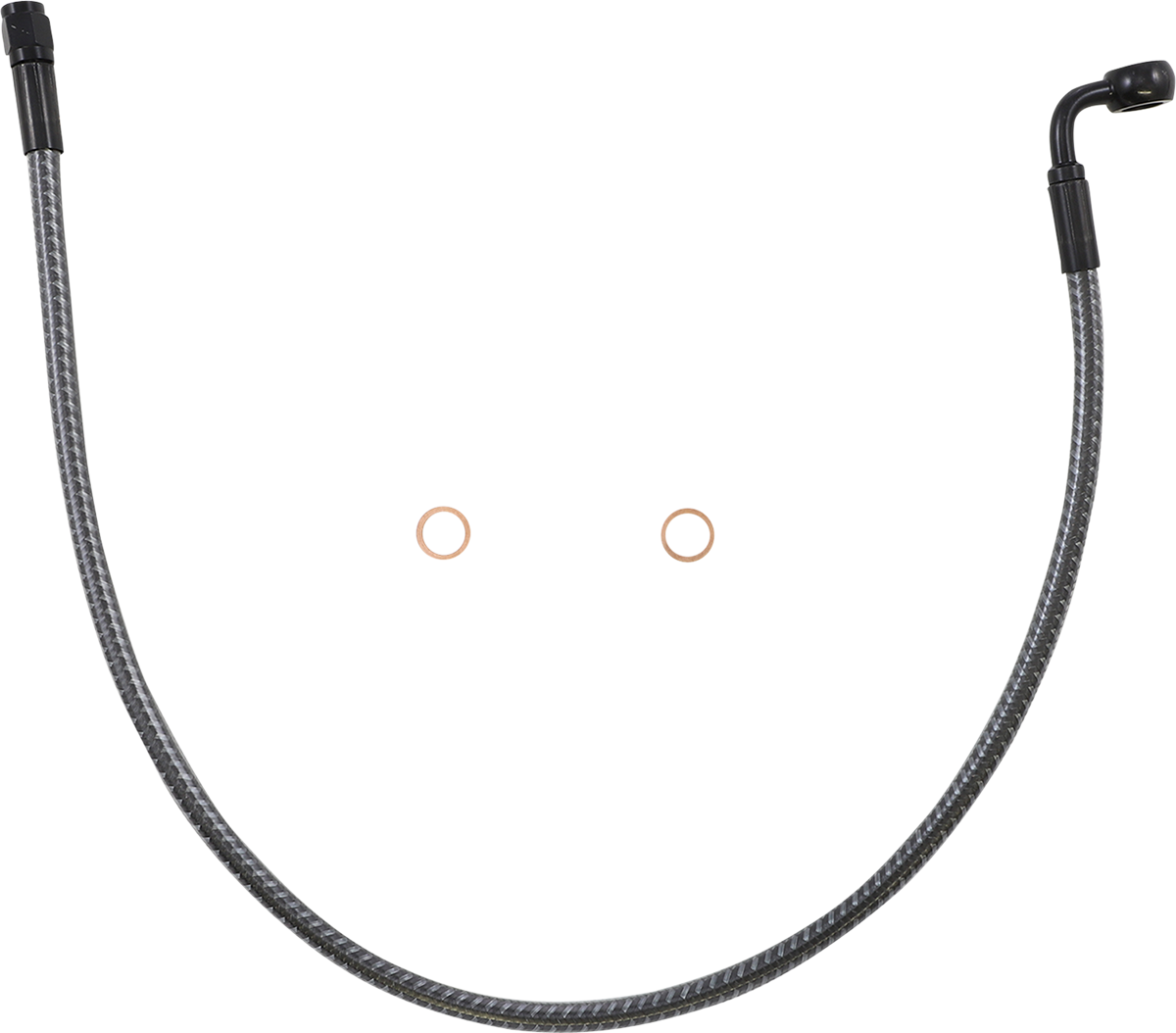 Brake Line - Front - 10 mm - 90° - 24" - KARBONFIBR