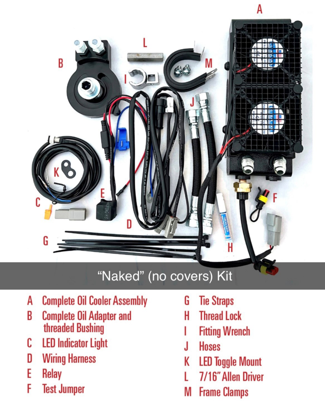 3.0 Side Mount Oil Cooler with Fan Kit for Sportster