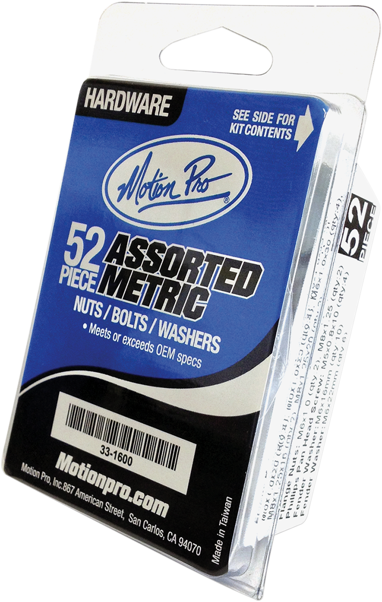 52 Piece Metric Hardware Kit