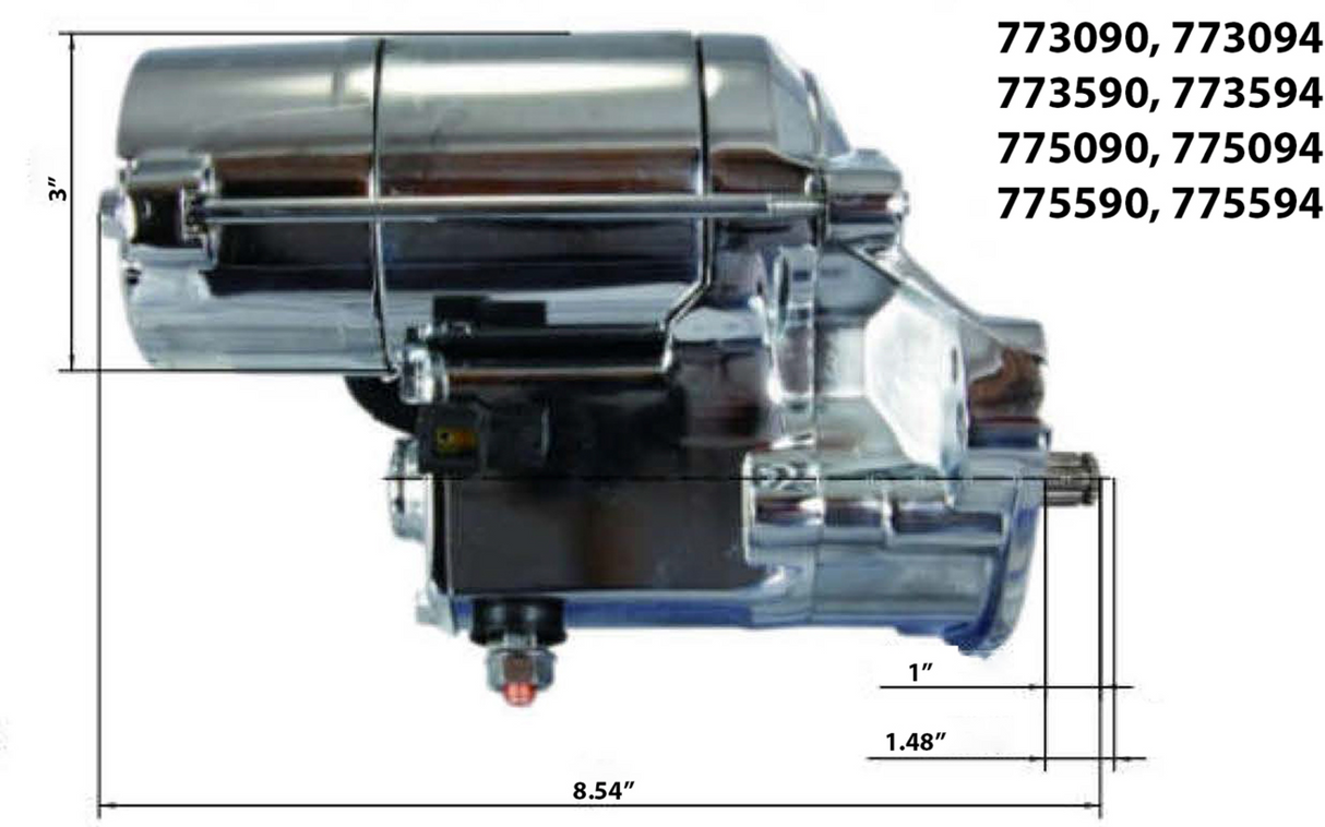 Slugger 1.8kW High-Torque Starter Motor