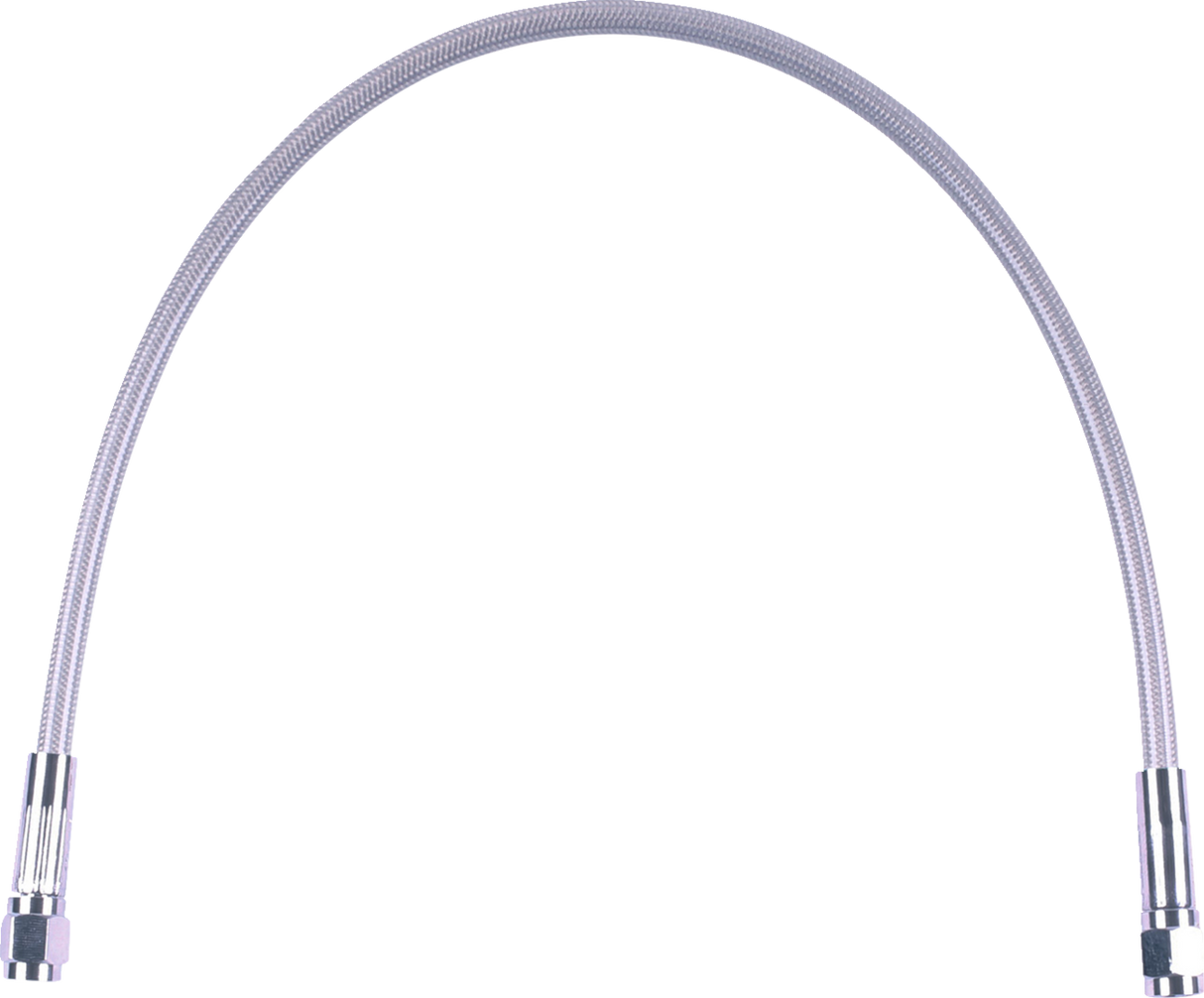 Universal XR Brake Line - 18" - Stainless w/ Chrome Fittings