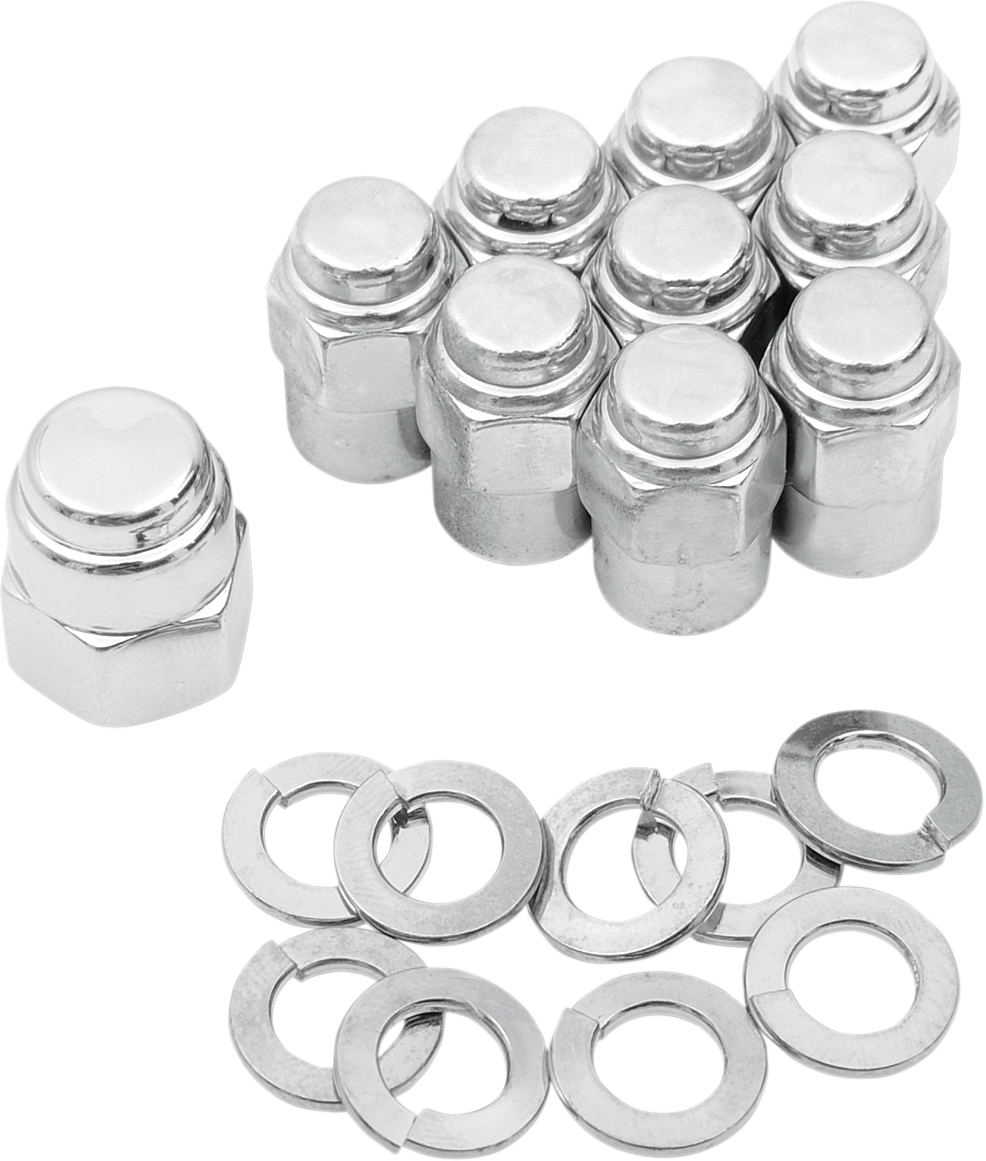 Chrome Cap Nut Kit
