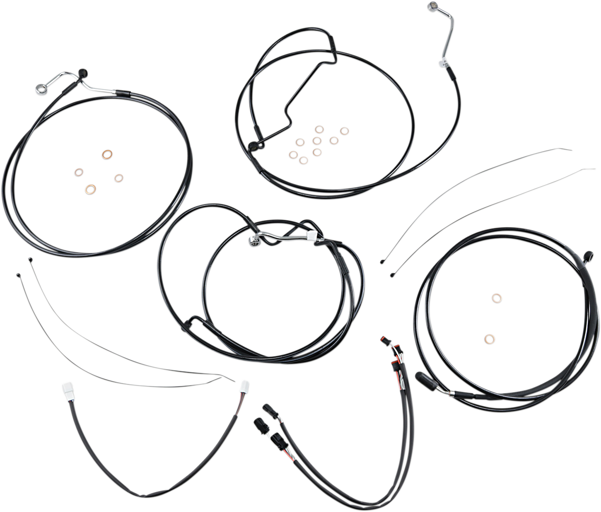 XR Handlebar Installation Kit - 12"-14" Ape Hangers - '17-'20 FLHR - Black