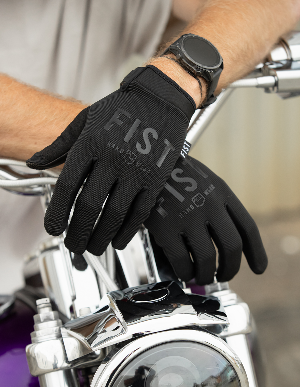 Moto Hybrid Leather Road Gloves