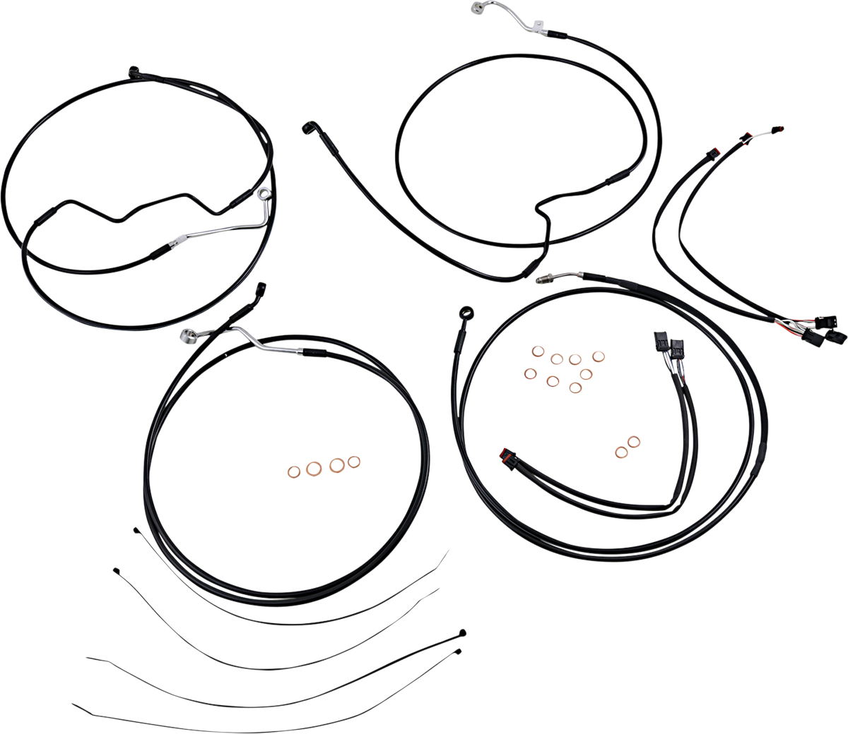 XR Handlebar Installation Kit - 15"-17" Ape Hangers - '17-'20 FLHRXS - Black