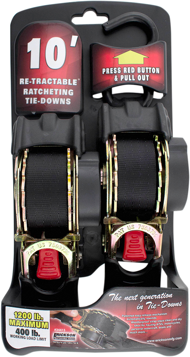 Retractable Ratcheting Tie-Downs