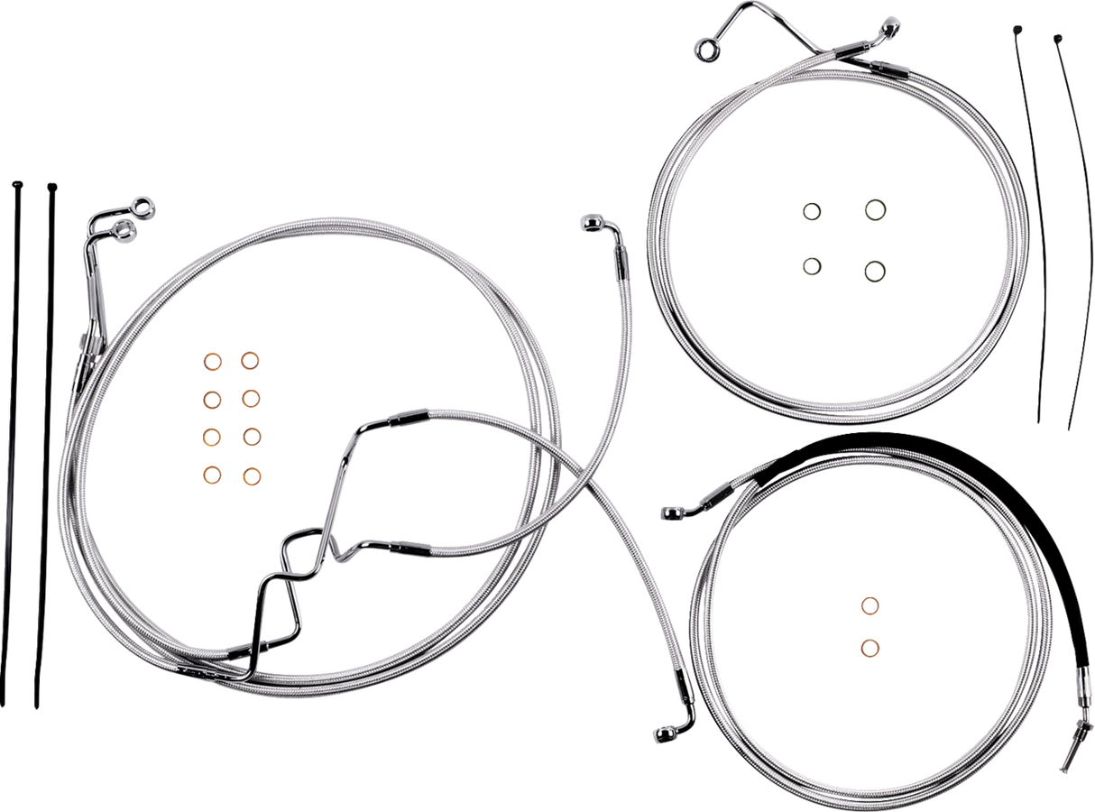 Sterling Chromite II® Designer Handlebar Installation Kit - 6" - '17-'20 FLHR