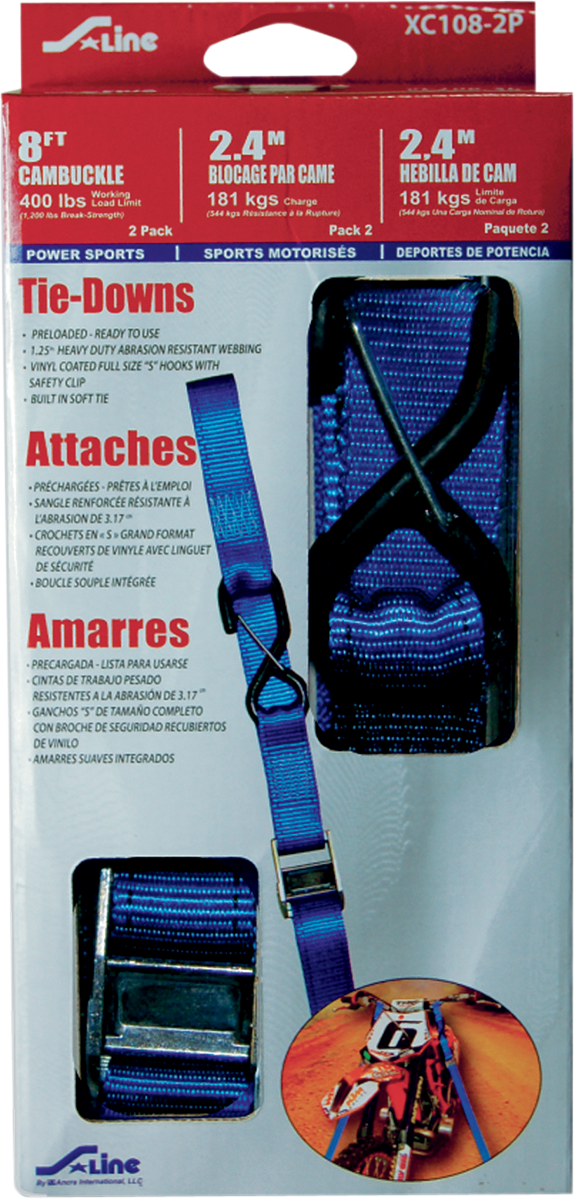 X-Series 1-1/4" Cam Buckle Tie-Downs