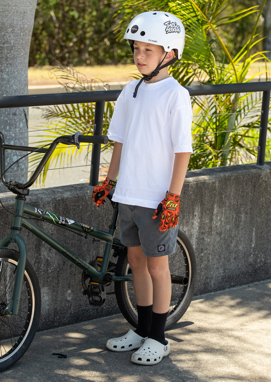 Youth Strapped 100% Nuts Gloves (Ages 8-14)