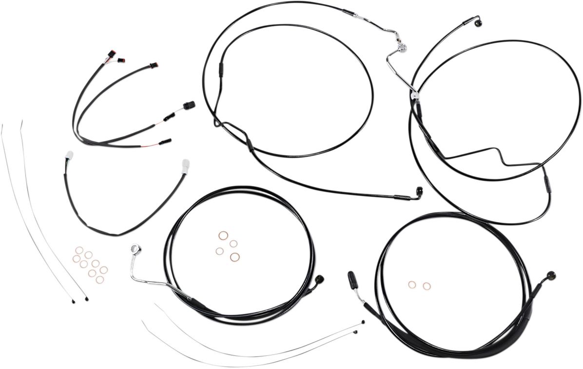 XR Handlebar Installation Kit - 15"-17" Ape Hangers '17-'20 FLTR - Black