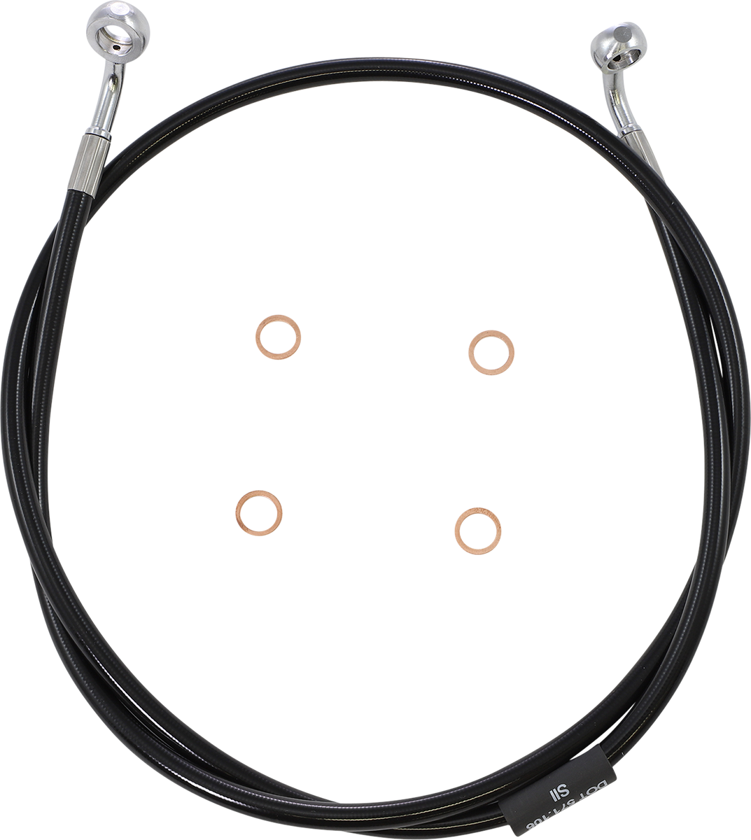 Black Braided Brake Line Kit