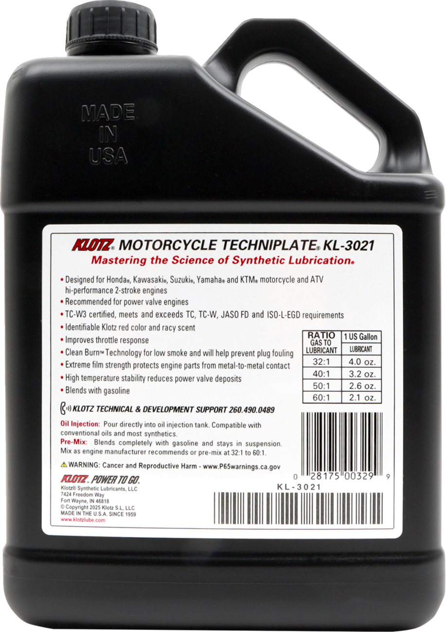 TechniPlate® Synthetic TC-W 3® 2-Stroke Oil