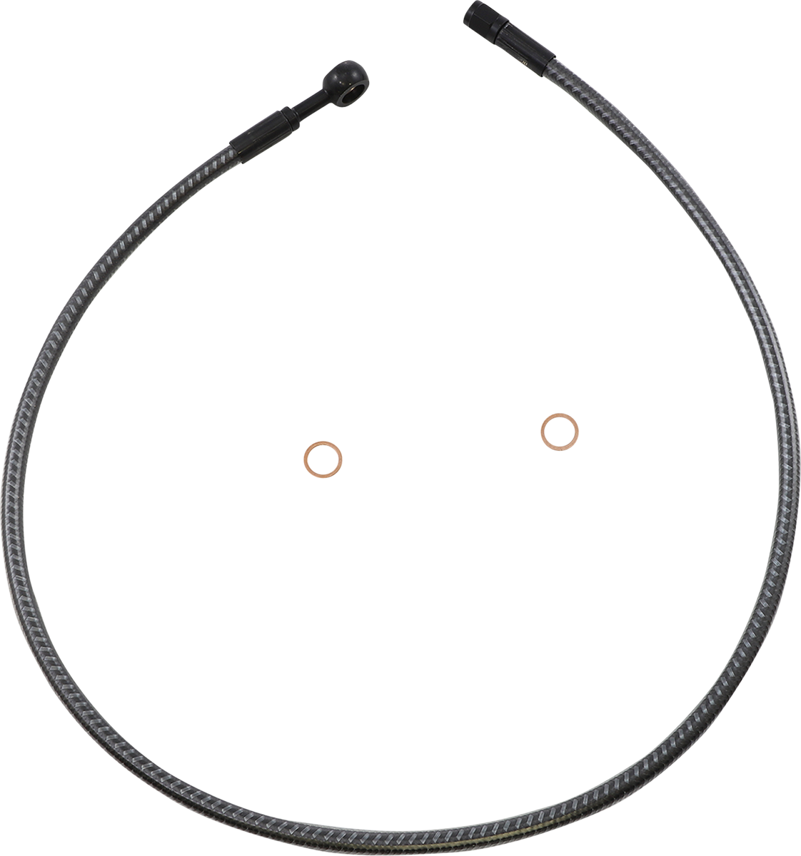 Brake Line - Front - 10 mm - 180° - 32" - KARBONFIBR