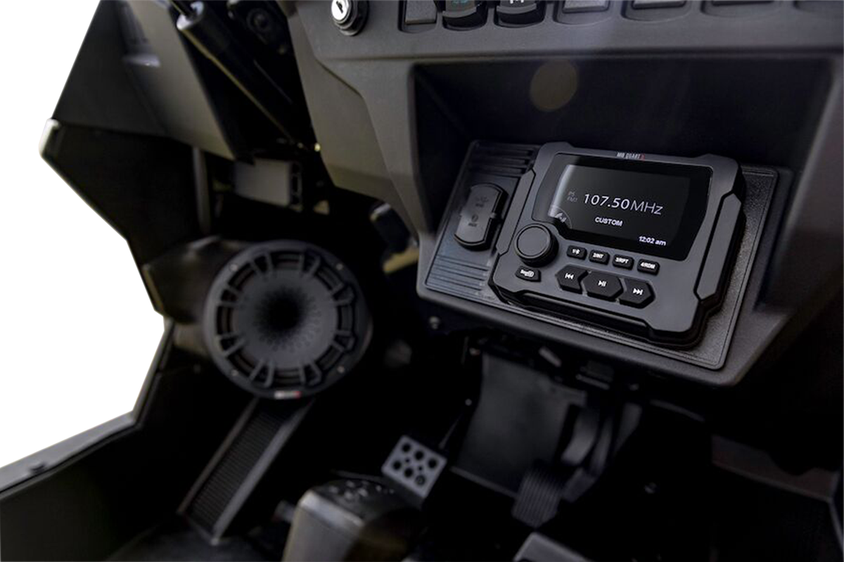 Powered Bluetooth® AM/FM Gauge Mount Radio with LED Color Display
