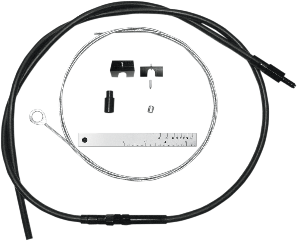 BYO™ Build Your Own™ Clutch Cable Kit - 80" - Sportster/Touring/Trike - Black Vinyl