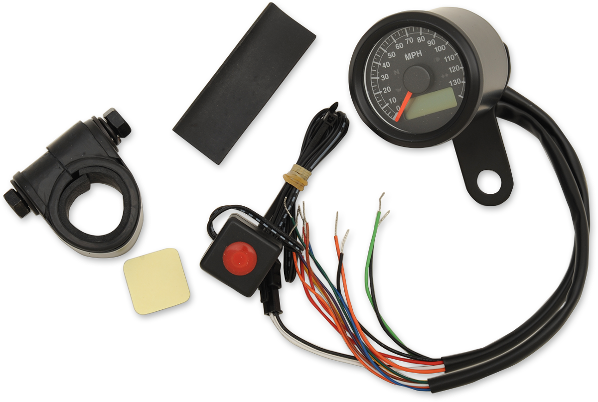 1-7/8" Programmable Electronic Speedometer with Indicator Lights