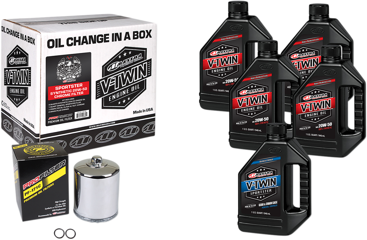 Sportster Synthetic 20W-50 Oil Change Kit