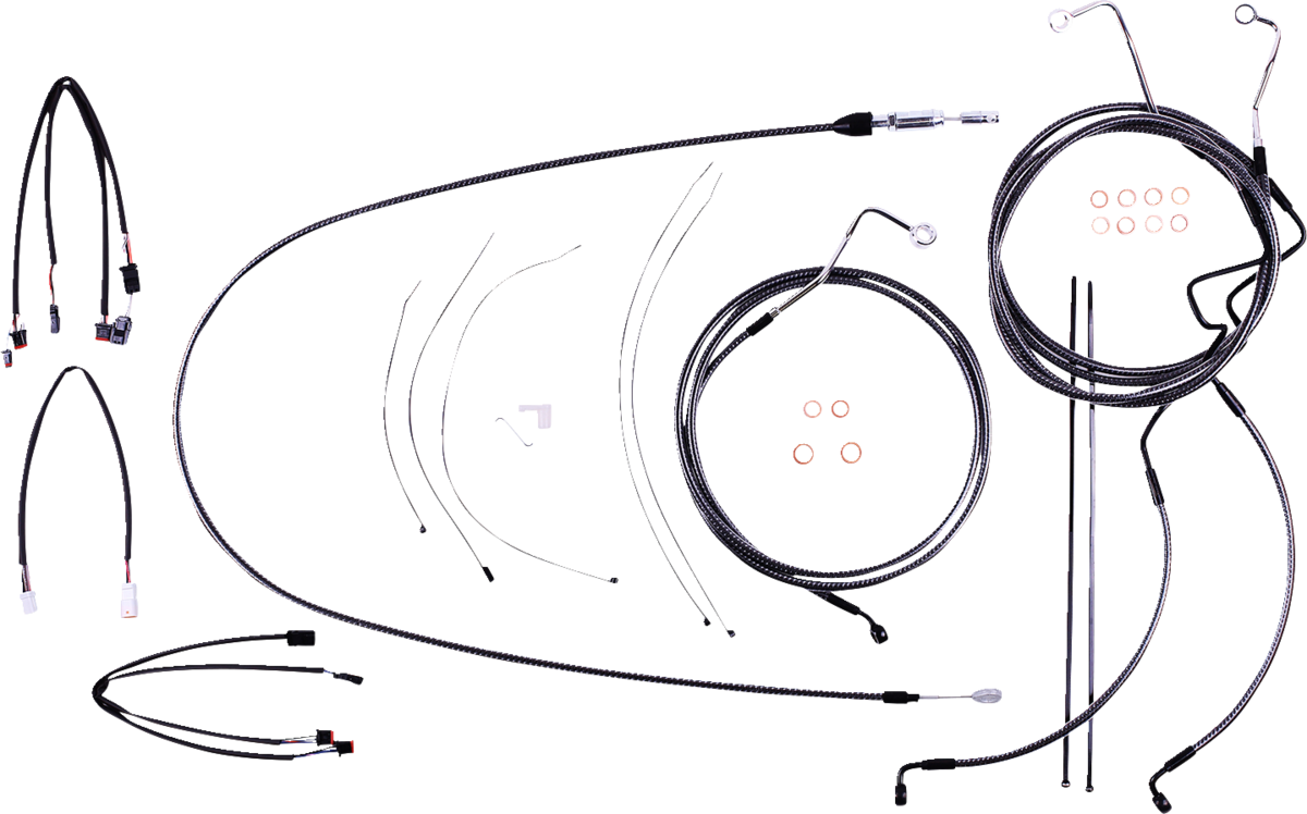 KARBONFIBR Designer Handlebar Installation Kit - 12"-14" - '21-'23 FLHRXS