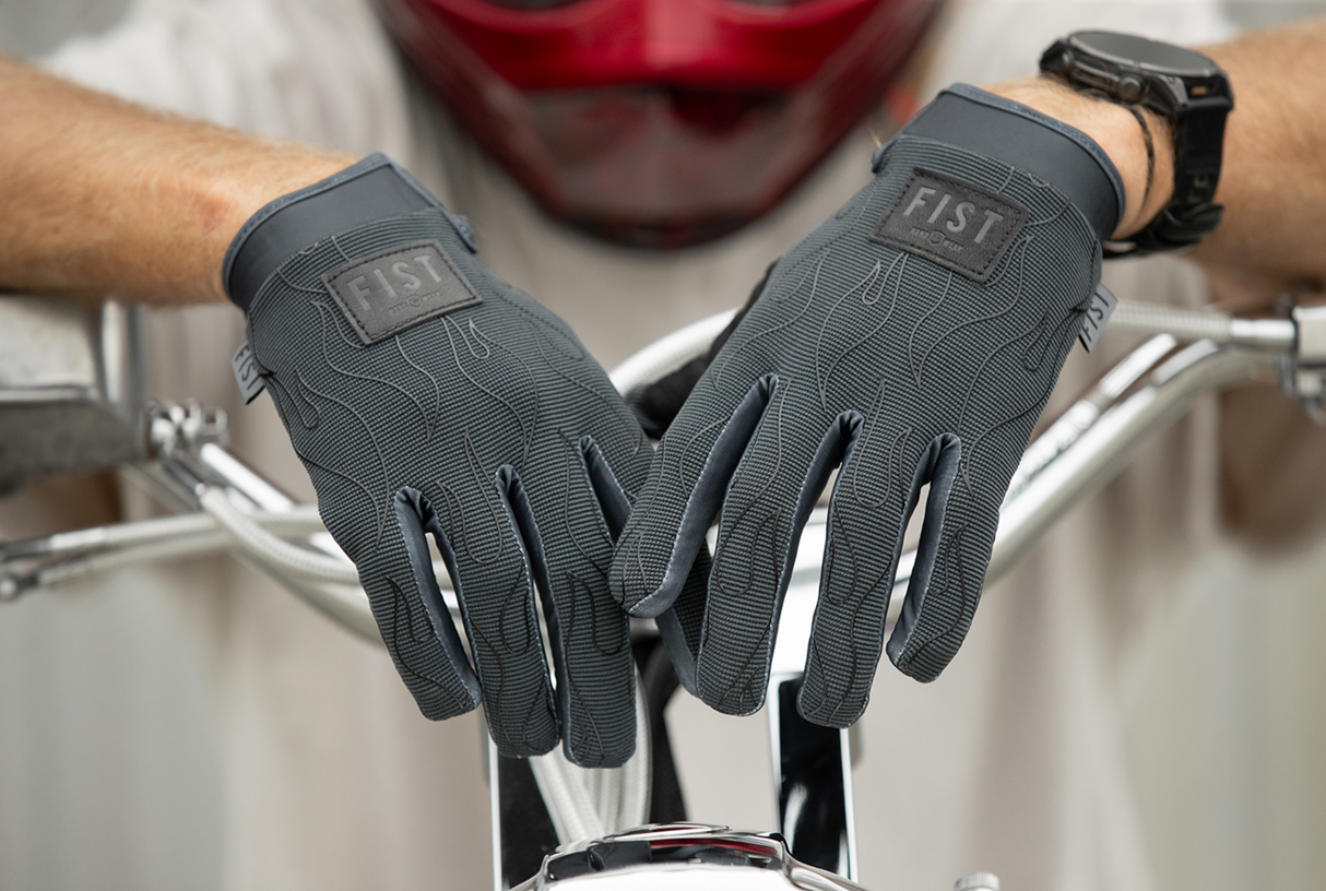 Moto Hybrid Phantom Flame Road Gloves